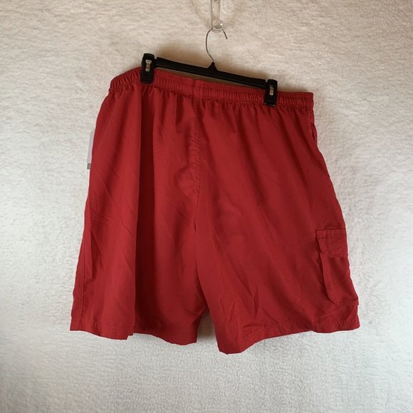 Dolfin Board Shorts Men's‎ 2XL Red 100% Polyester High-Rise Drawstring 7086 - Picture 2 of 10